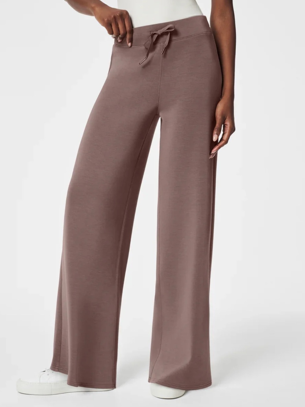 Spanx AirEssentials Wide Leg Pants Mauve Brown XS Petite 50239Q